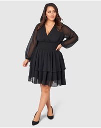 Pink Dusk by Curve Project - Shake Your Money Maker Midi Dress
