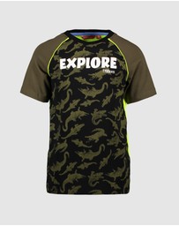 TYGO&vito - Organic Raglan Crocodile Explore Tee - Kids-Teens