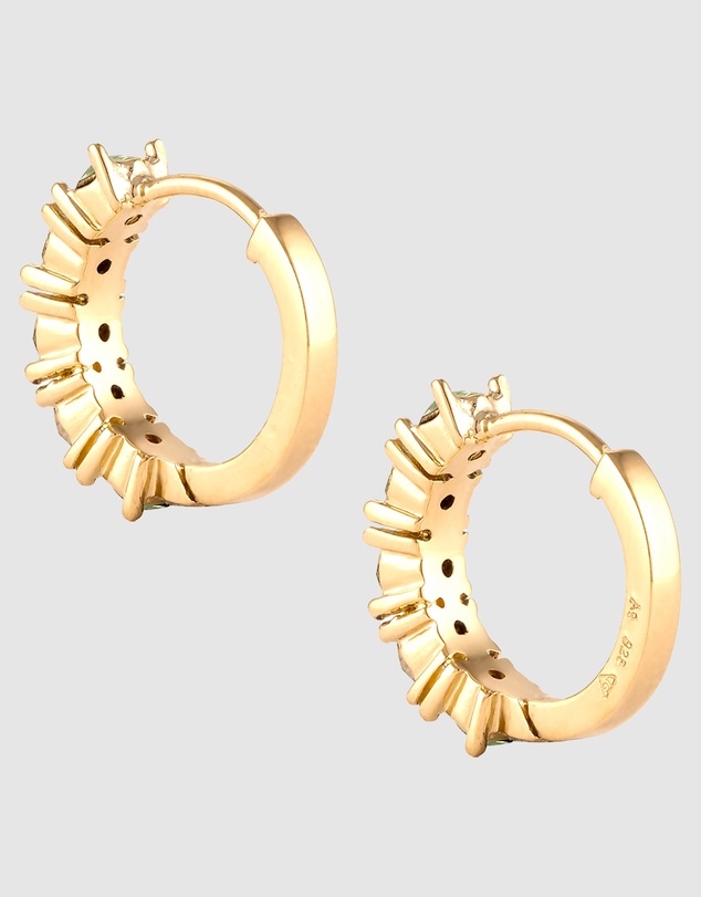 Elli Jewelry - Hoop Earrings in Gold-Plated 925 Silver
