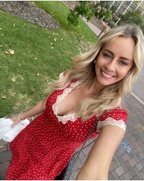 Esther & Co - Firenze Dress - Red Polka