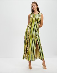 Third Form - Stroke Frill Maxi Tank Dress
