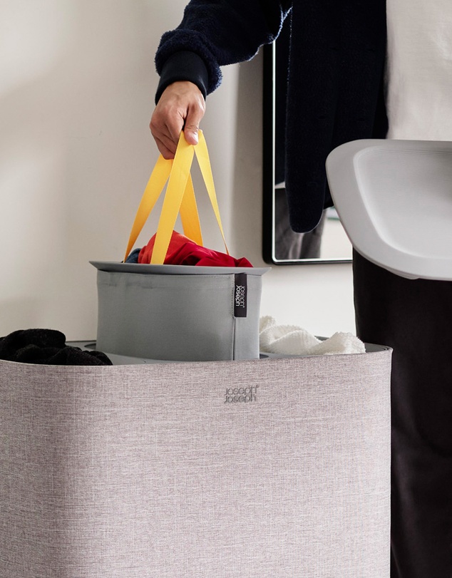 Joseph Joseph - Tota Trio 90L Laundry Separation Basket (Grey)
