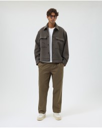 AERE - Pleated Slim Cotton Chinos
