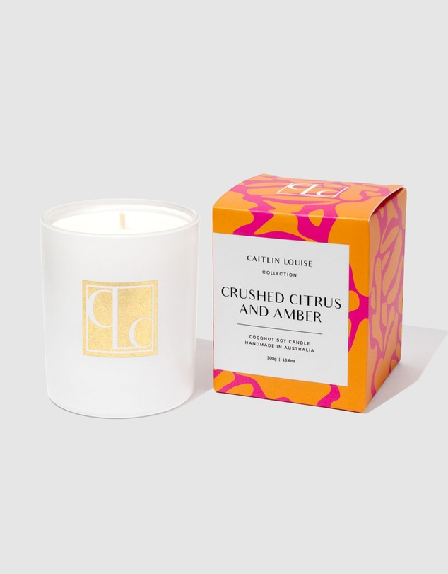 Caitlin Louise Collection - Crushed Citrus & Amber Candle
