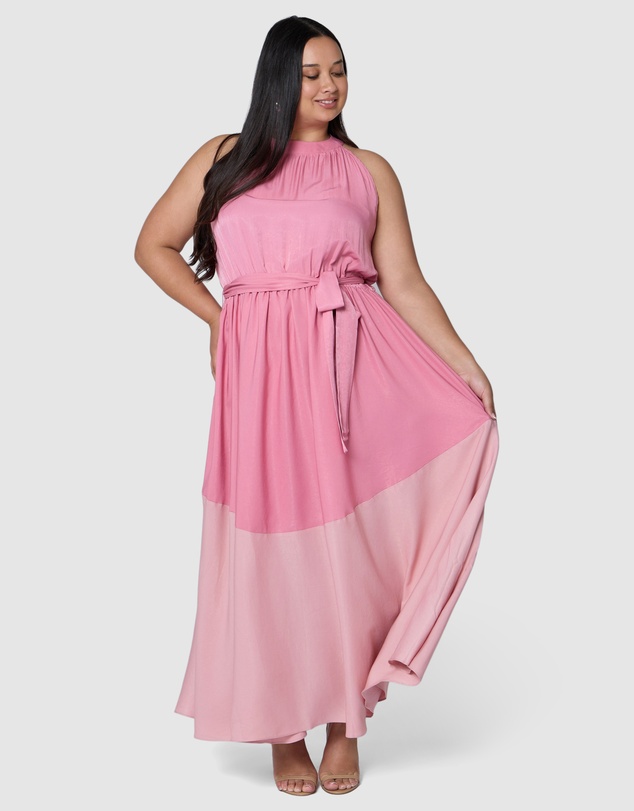 Pink Dusk by Curve Project - Tempted Maxi Dress