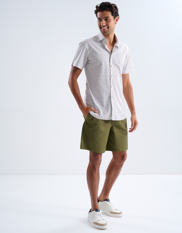 3 Wise Men - 3 Wise Men Sunset Print Short Sleeve Shirt