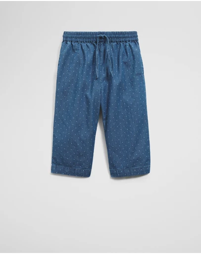Country Road - Cotton Chambray Wide Legging Pant