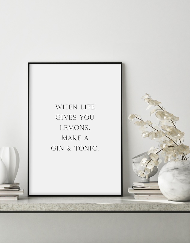 Olive et Oriel - Gin & Tonic Art Print