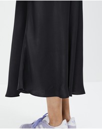 The Social Outfit - Revel Bias Cut Skirt - Onyx