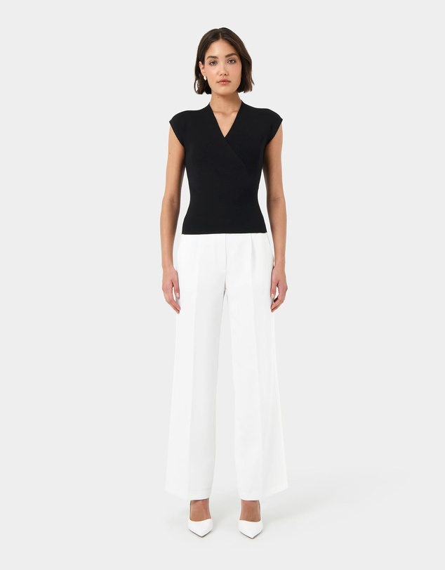 Forcast - Ani Wrap Knit Top