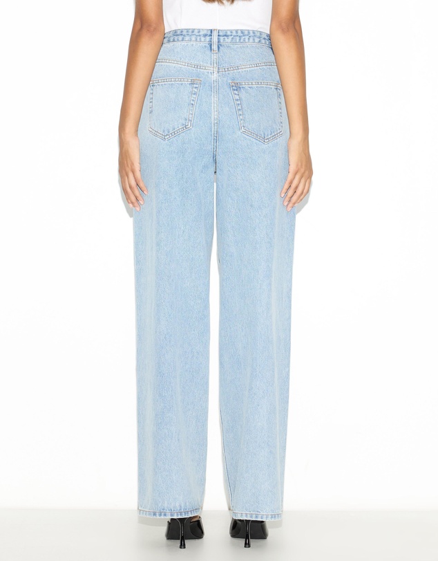 Dazie - Naples Pleat High Waisted Relaxed Jeans