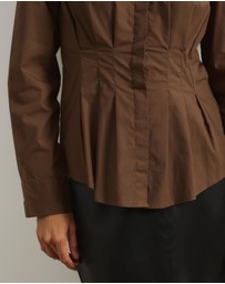 Atmos&Here - Marcy Pin Tuck Long Sleeve Shirt