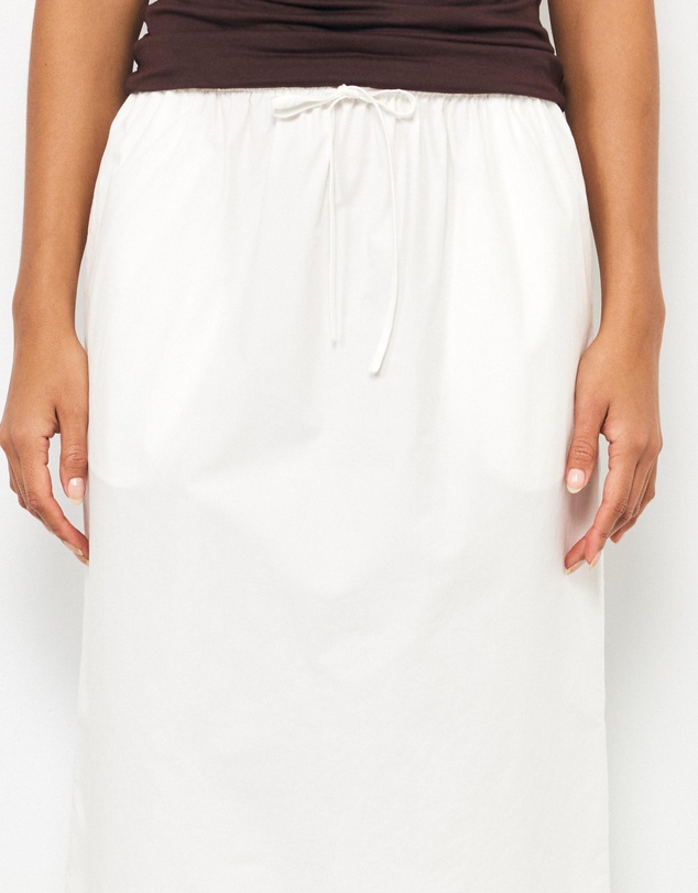 AERE - Bambi Cotton Column Midi Skirt