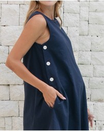 Soon Maternity - Maeve Linen Feeding Dress