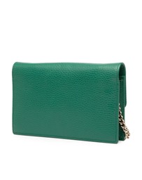 Pre-Loved by Azura Reborn - Pre-Loved Interlocking G Dollar Calfskin Wallet on Chain