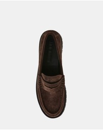 Steve Madden - Langsten-CN Brown Suede Loafers