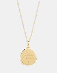 By Charlotte - She Is Capricorn Zodiac Necklace