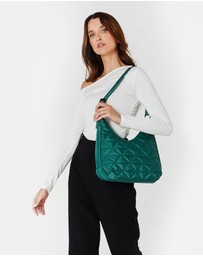 Pierre Cardin - Pierre Cardin Ladies Nylon Geometric Hobo Bag
