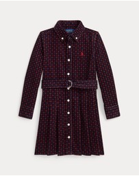 Polo Ralph Lauren - Belted Corduroy Shirtdress - ICONIC EXCLUISVE - Kids