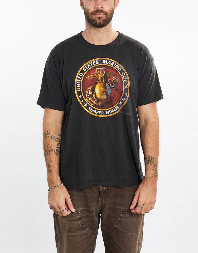 Vintage by The Real Deal - Pre Loved - Vintage 90s United States Marine Corps Tee