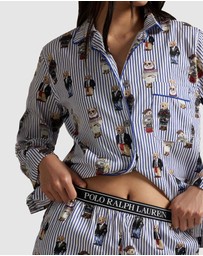 Polo Ralph Lauren - Madison Cotton Long Sleeve Button Down Pyjama Set