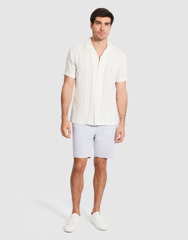 Tarocash - Delos Stripe Textured Shirt