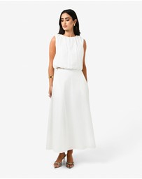 Forcast - Kenya Rouched Linen Top