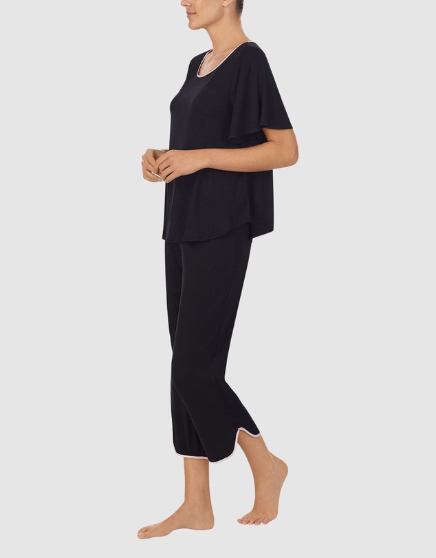 Kate Spade - Modal Jersey Short Sleeve Cropped Long Pyjama Set