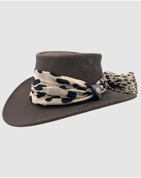 Jacaru - Jacaru 1020 Jillaroo Suede Leather Hat with scarf