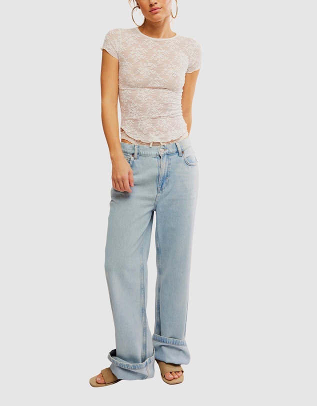 Free People - Ready To Go Lace Tee