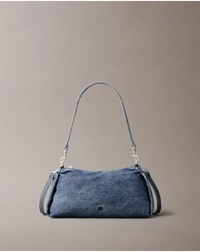 Calvin Klein - Small Denim Shoulder Bag