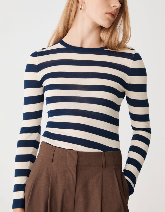 Forcast - Lana Stripe Knit Top
