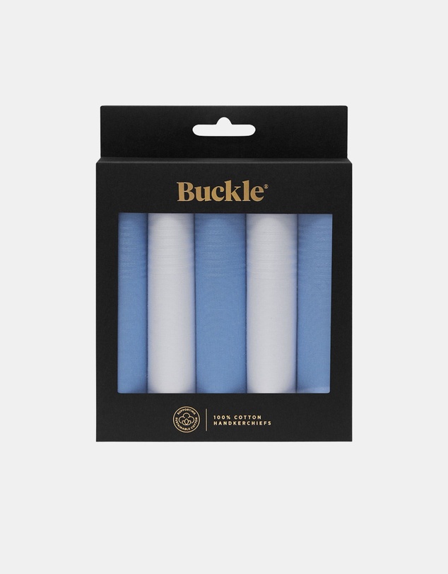 Buckle - Skyline 5-Pack 100% Sustainable Cotton Handkerchief Set