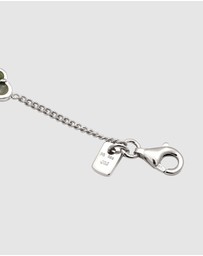 Kuzzoi - ICONIC EXCLUSIVE - Bracelet Male Cloverleaf Enamel Green 925 Sterling Silver