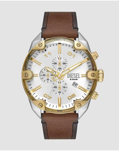 Diesel - Spiked Brown Chronograph Watch