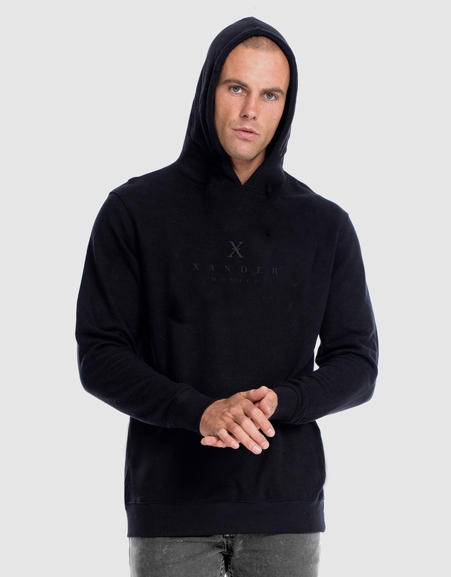 Xander - Monarch Mono Embroidery Hoodie