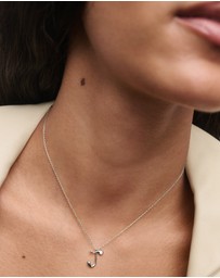 PDPAOLA - Initial 2026 J Silver Pendant Necklace