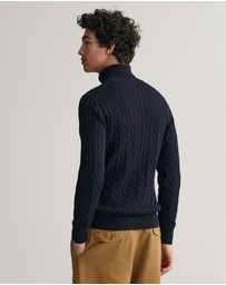 Gant - Cotton Cable Turtleneck Knit