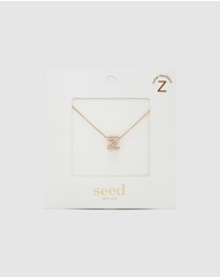 Seed Heritage - Initial Jewel Bubble Necklace