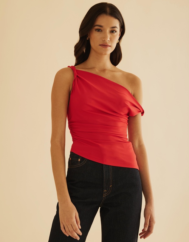Atmos&Here - Twisted Off Shoulder Top