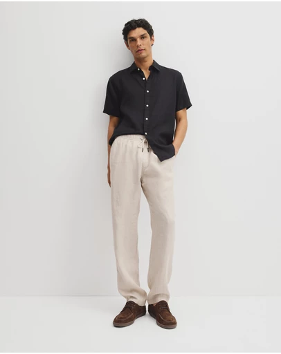 Country Road - Relaxed Fit Linen Drawcord Pant