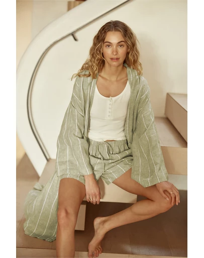 Gingerlilly - Rosalind Linen Robe
