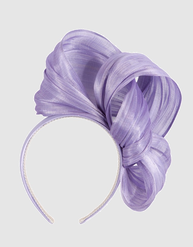 Fillies Collection - Bespoke Lilac Bow Racing Fascinator