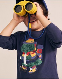 Huxbaby - Camping Dino Drop Sleeve Top - Babies