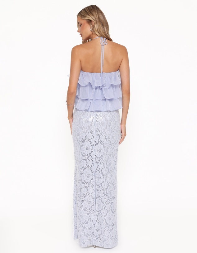 Petal & Pup - Jennings Lace Maxi Skirt - Blue Sequin