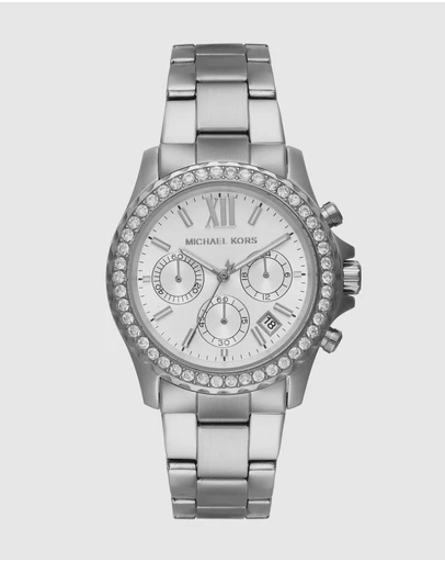 Michael Kors - Everest Silver Tone Chronograph Watch