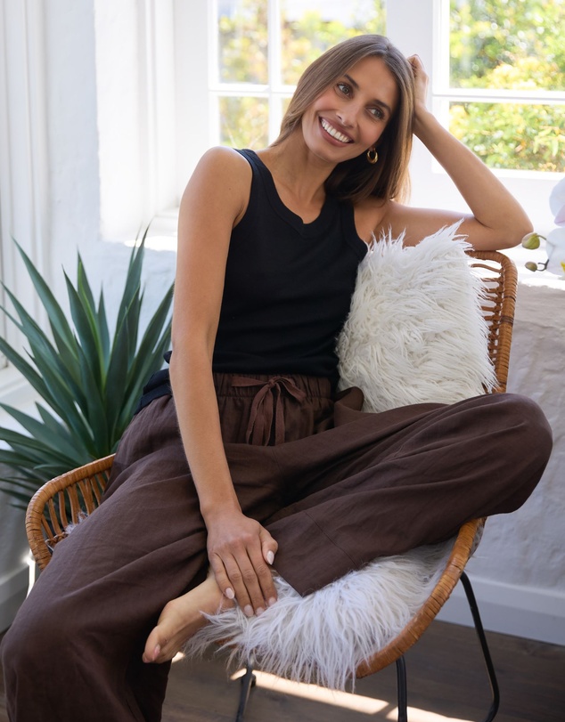 CAMIXA - Palazzo Linen Pants