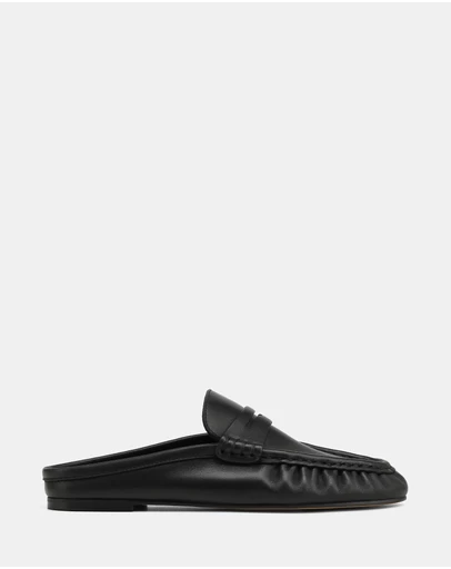 Wittner - Bronn Leather Backless Loafers