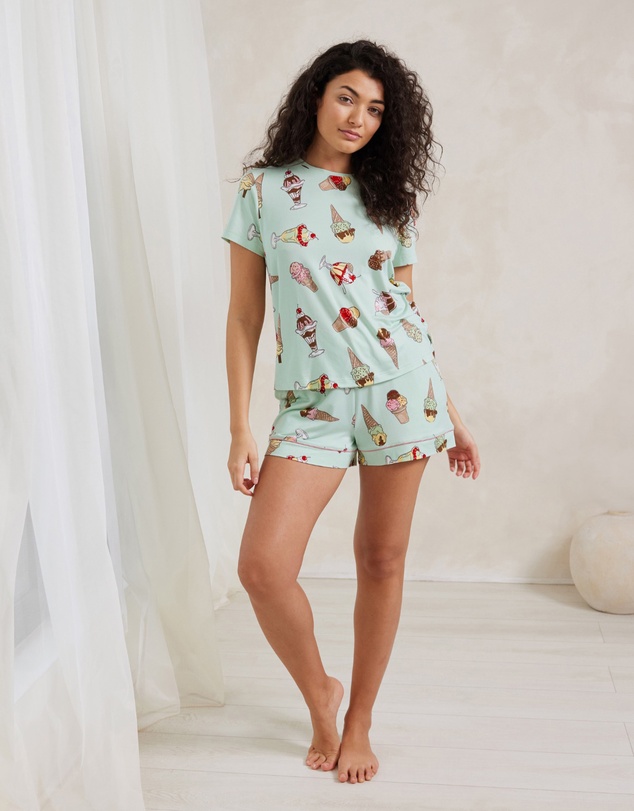 Chelsea Peers - Ice Cream Print Short Pyjama Set