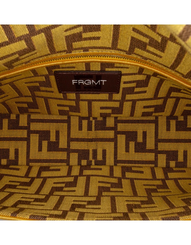 Pre-Loved by Azura Reborn - Pre-Loved fendi Patterned Textile Shoulder Bag with Adjustable Strap and Clasp Closure